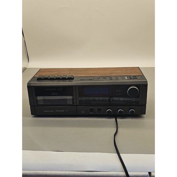 REALISTIC AM/FM Alarm Radio CASSETTE Vintage. Model: Chronosette-256. Works - Picture 1 of 11